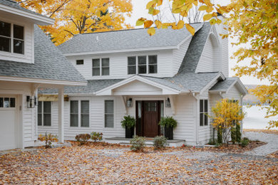 Inspiration for a transitional exterior home remodel in Other