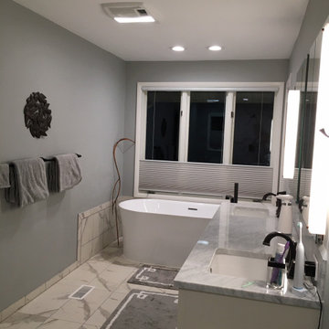 Waterfront master bath renovation