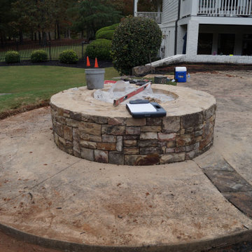 Outdoor Makeover and Swimming Pool Renovation Project- Milton, GA.