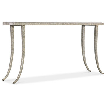 Hooker Furniture 628-85669-00 Sabre 14"W Marble Top Metal Console - Silver