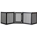 Dynamic Accents - Highlander Series Solid Wood Pet Gate, 5-Panel Walk Through, Black - Highlander Series Walk Through Solid Wood Pet Gates are Handcrafted by Amish Craftsman. Built to span small and large areas, it brings an all new versatility to pet gates.