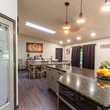 Modern Farmhouse Open Concept Kitchen & Dining Room - Medina, OH