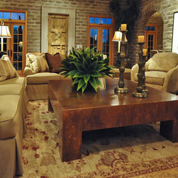 Sculpted Steel Coffee Tables - Coffee And Accent Tables