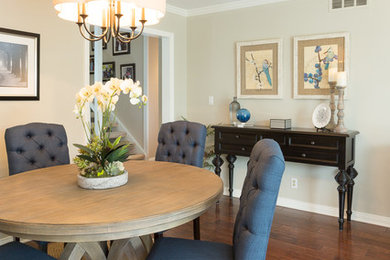 Inspiration for a mid-sized contemporary dining room remodel in Orange County