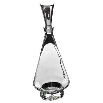 Tall Fat Bottom Decanter, Clear