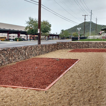 Corner lot Gabion wall