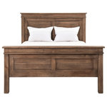Four Hands Furniture - Settler Quick to Assemble Platform Bed, Sundried Ash, Queen - A traditional reclaimed pine platform bed welcomes you home with strong, farmhouse lines. Finished in sun-dried ash.
