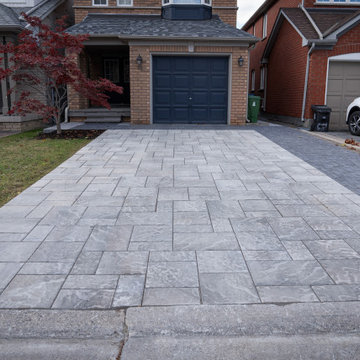 Modern Interlock Driveway & Contemporary Landscape Transformation