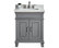 Mission Hills Middleton 28" Bath Vanity With Sink, Gray