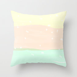 Summer Snow Throw Pillow - Decorative Pillows