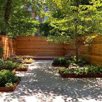Angular Corten Steel Garden
