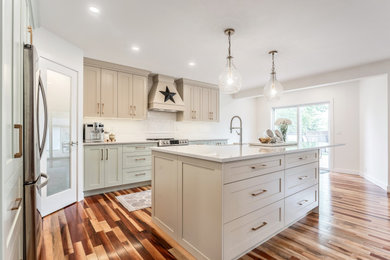 Example of a country kitchen design in Calgary