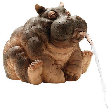 Hanna the Hippo Spitter Piped Statue