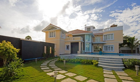 Indian Homes: Exterior Colour Combinations for Houses