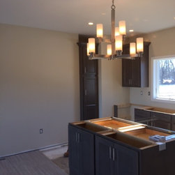 New Kitchen Construction - Chandeliers