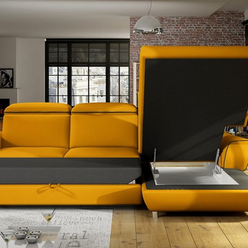 European sectional sleeper sofa SANTIAGO