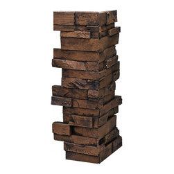 148-EVEREST STACKED DEEP SLATE CORNER 24"H X 6"W X 1"D - Wall Panels