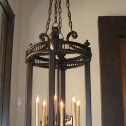 Platinum Iron Chandelier - Chandeliers