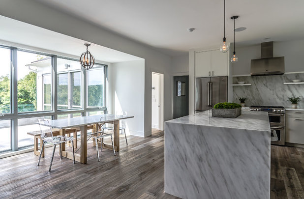 Contemporary Kitchen Circa 1700 in NY