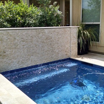Simple Geometric Pool in The Woodlands