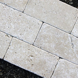 3x6 Light Travertine Tumbled Collection - Home Decor