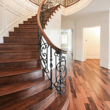 Project #74 | Circular Staircase with Hand-Forged Metal Panels