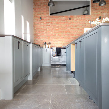 Industrial Barn: Farrow Grey Tumbled Limestone