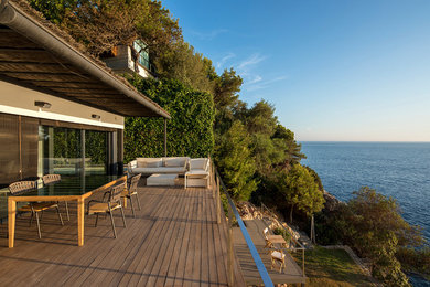 Ejemplo de terraza contemporánea grande