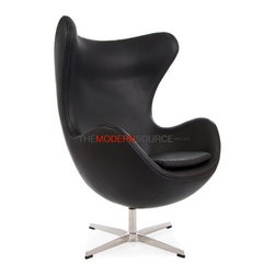 Egg Chair Reproduction ( Leather ) - Armchairs And Accent Chairs