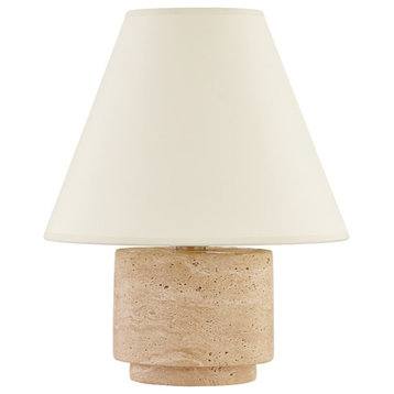 Bronte One Light Table Lamp in Patina Brass