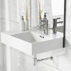 St. Tropez 24"x18" Ceramic Wall Hung Sink with Right Side Faucet Mount