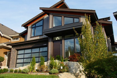 Inspiration for a modern home design remodel in Vancouver