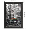 Amanti Art Ridge Black Photo Frame Opening Size 24x36"