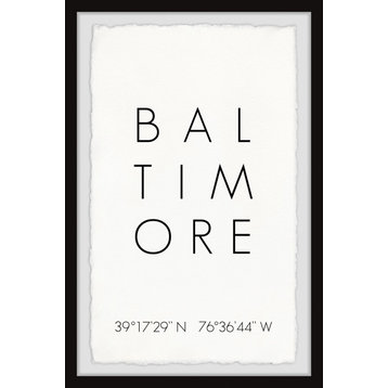"Baltimore Coordinates" Framed Painting Print, 8x12