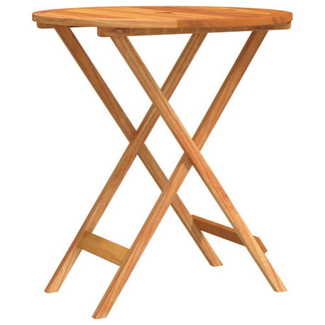 vidaXL Outdoor Dining Table Folding Garden Patio Table Solid Eucalyptus Wood