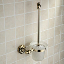 Antique Brass Ti-PVD Wall-mounted Toilet Brush Holder TGB1006 - Bathroom Accessories