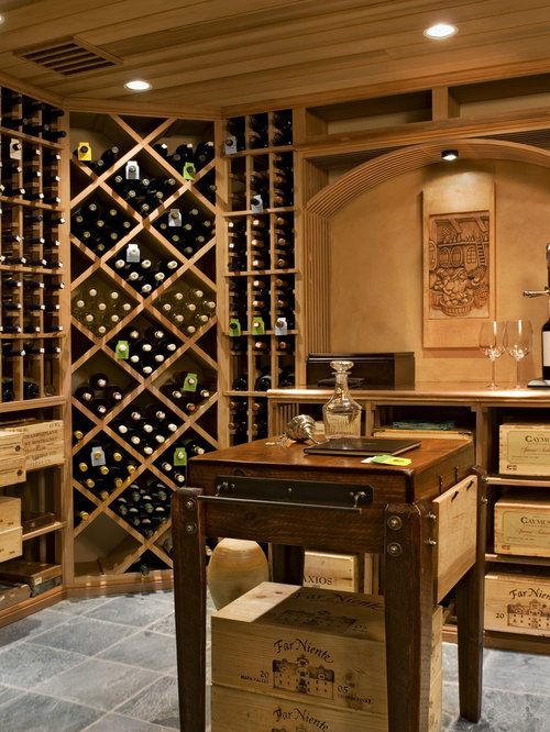 Farmhouse Wine Cellar Design Ideas, Remodels & Photos