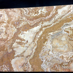 All Natural Stone - Onice Sultan Onyx Slab - Kitchen Countertops