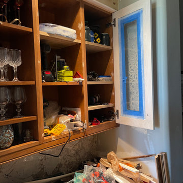 Two Tone Kitchen Reface and Partial Build