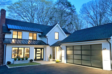 Inspiration for a country exterior home remodel in New York