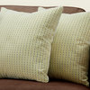 Pillows, Set Of 2, Accent, Sofa, Couch, Bedroom, Polyester, Green