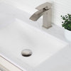 STYLISH 18" Rectangular Undermount Ceramic Ceramic Bathroom Sink With 2 Finishes