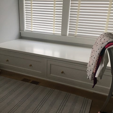 Bedroom Window, Built-in Bedroom Seating, Independence MN, New Build