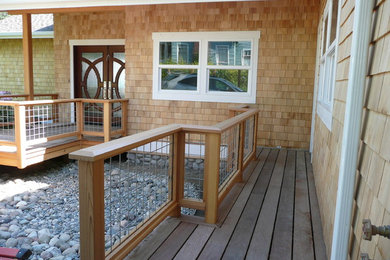 Inspiration for a contemporary entryway remodel in Seattle