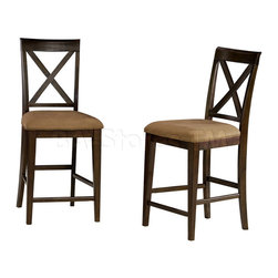 Lexington Pub Chair in Espresso (Set of Two) - Bar Stools And Counter Stools