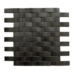 Black Stainless Steel Subway Style Mosaic Tiles - Home Accessories & Decor