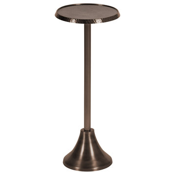 Sanzo Metal Side Table, Bronze 9x9x23