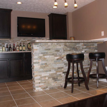 Cool Irish Themed Basement Bar Idea