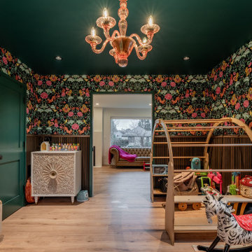 First Floor Kids’ Playroom with Ensuite Bath for Guests in a Madison Park Remode