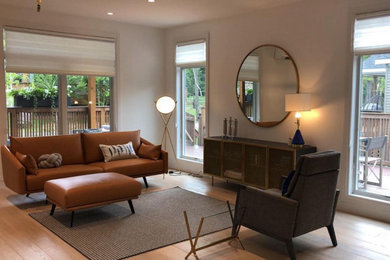 Living room - contemporary living room idea in New York